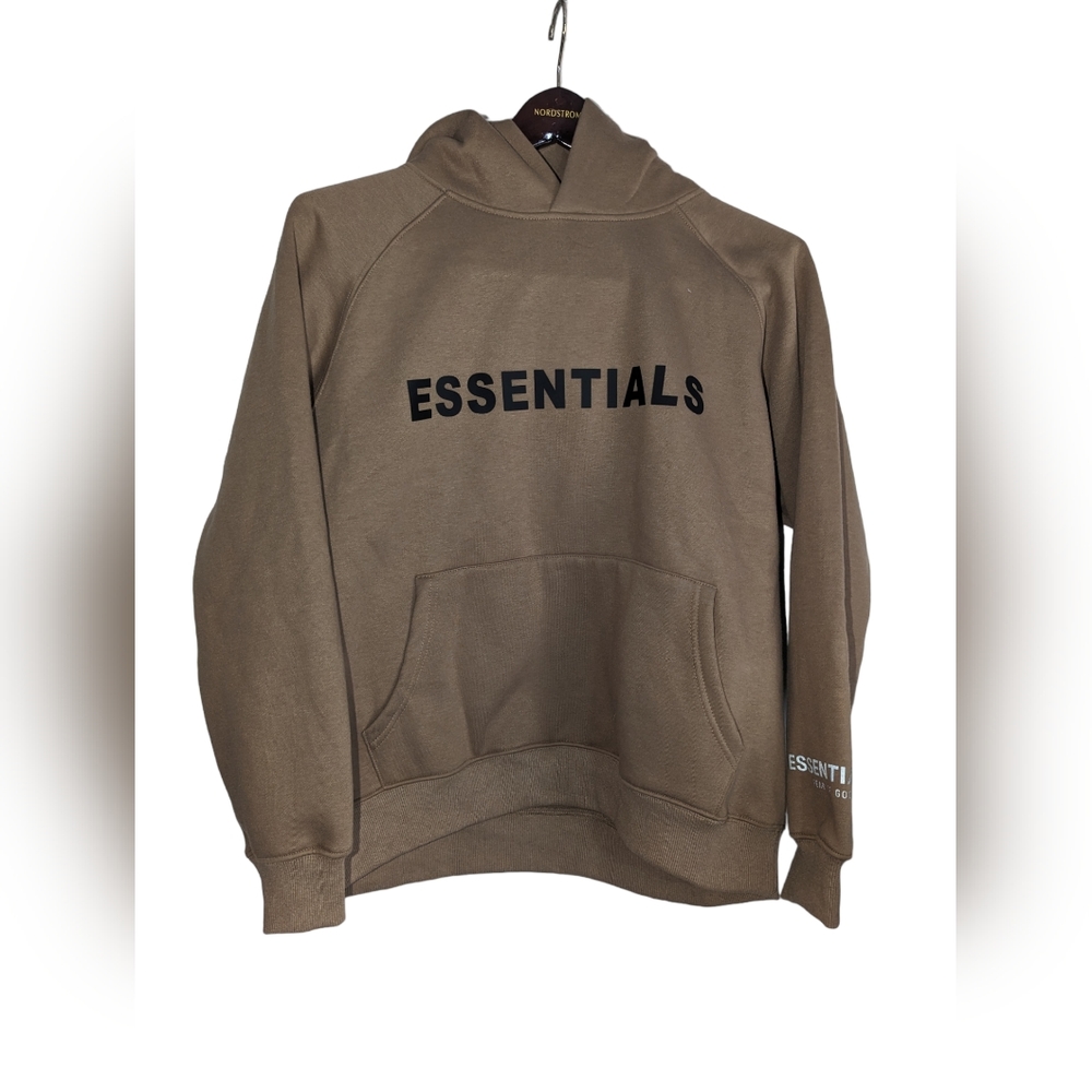 Fear Of God Essentials Light Brown Soft Fleece Pullover Size Small New With Tags